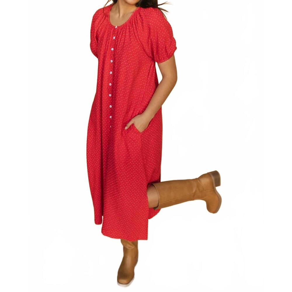 NEW THINGS BETWEEN vaila dress in red